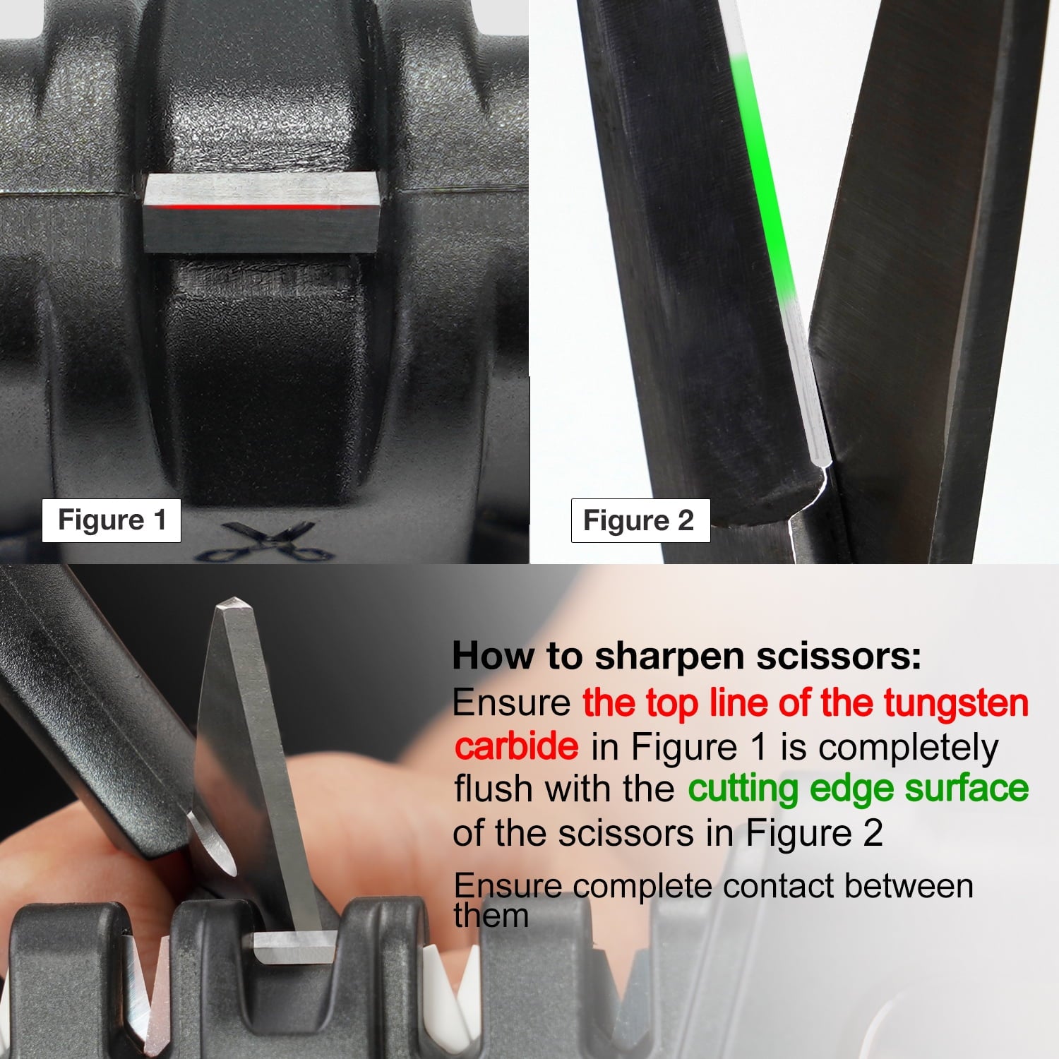 Sharpal 104N 5-in-1 Kitchen Knife and Scissors Sharpener, Tungsten Carbide