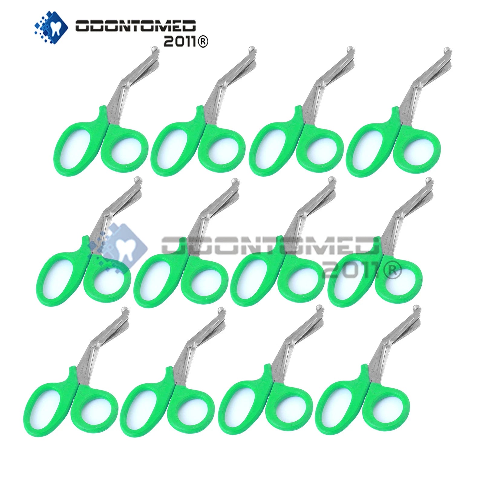 12 Emt Utility Scissors Shears 5.5" Green Colored