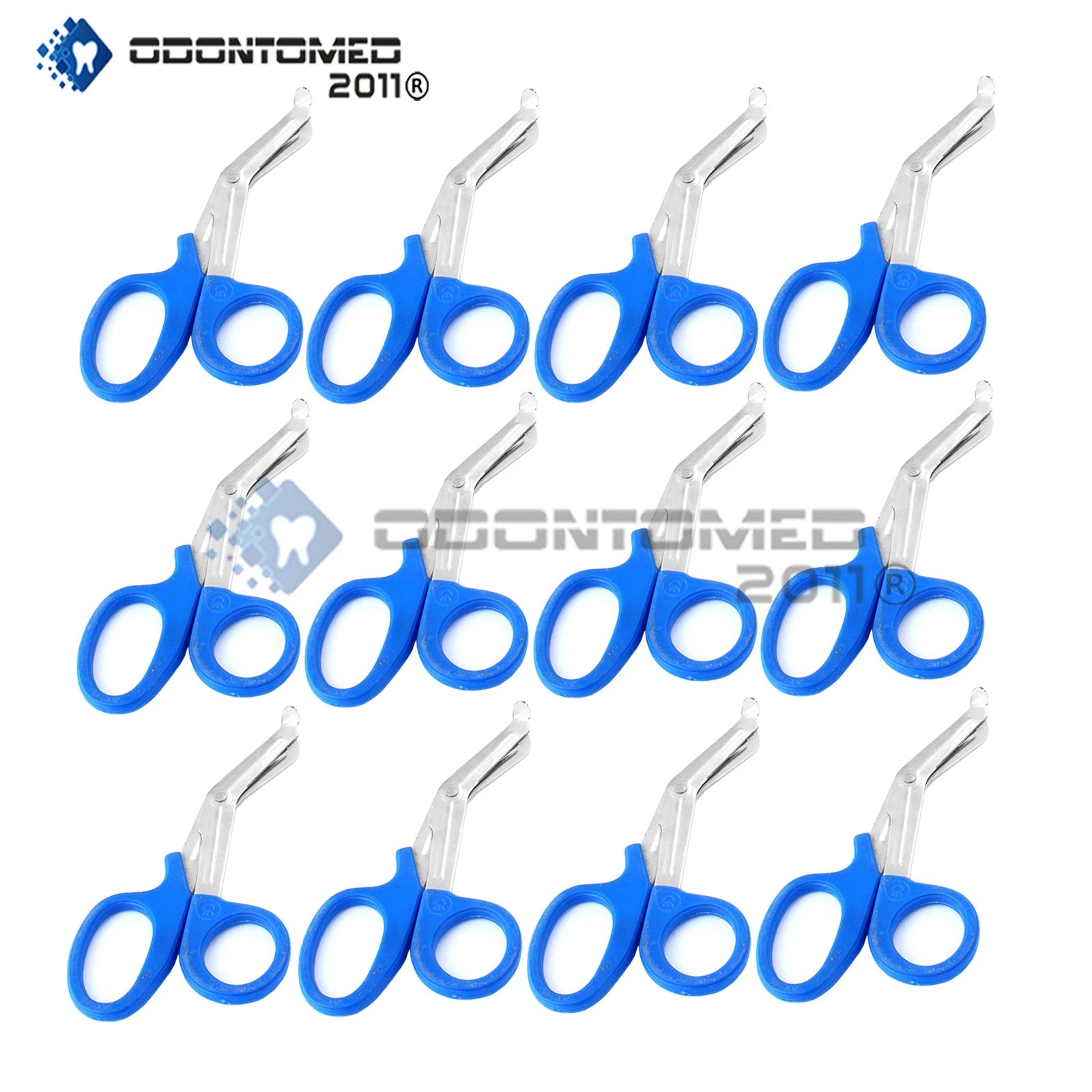 12 Emt Utility Scissors Shears 7.25" Blue Colored