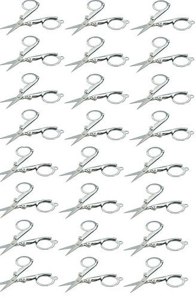 24-Pack 3.5" Folding Scissors Emergency Pocket Travel Stainless Craft First Aid