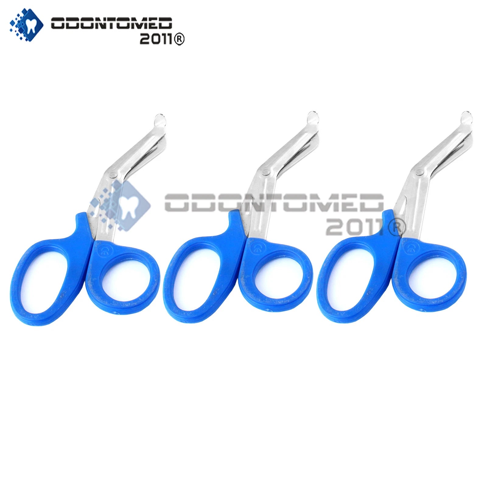 3 Emt Utility Scissors Shears 5.5" Blue Colored