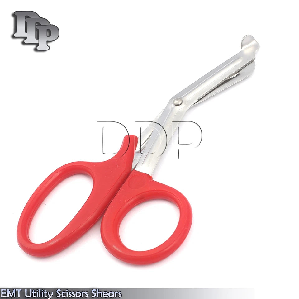 2 Pieces Emt Utility Scissors Shears 7.5" Red Colored