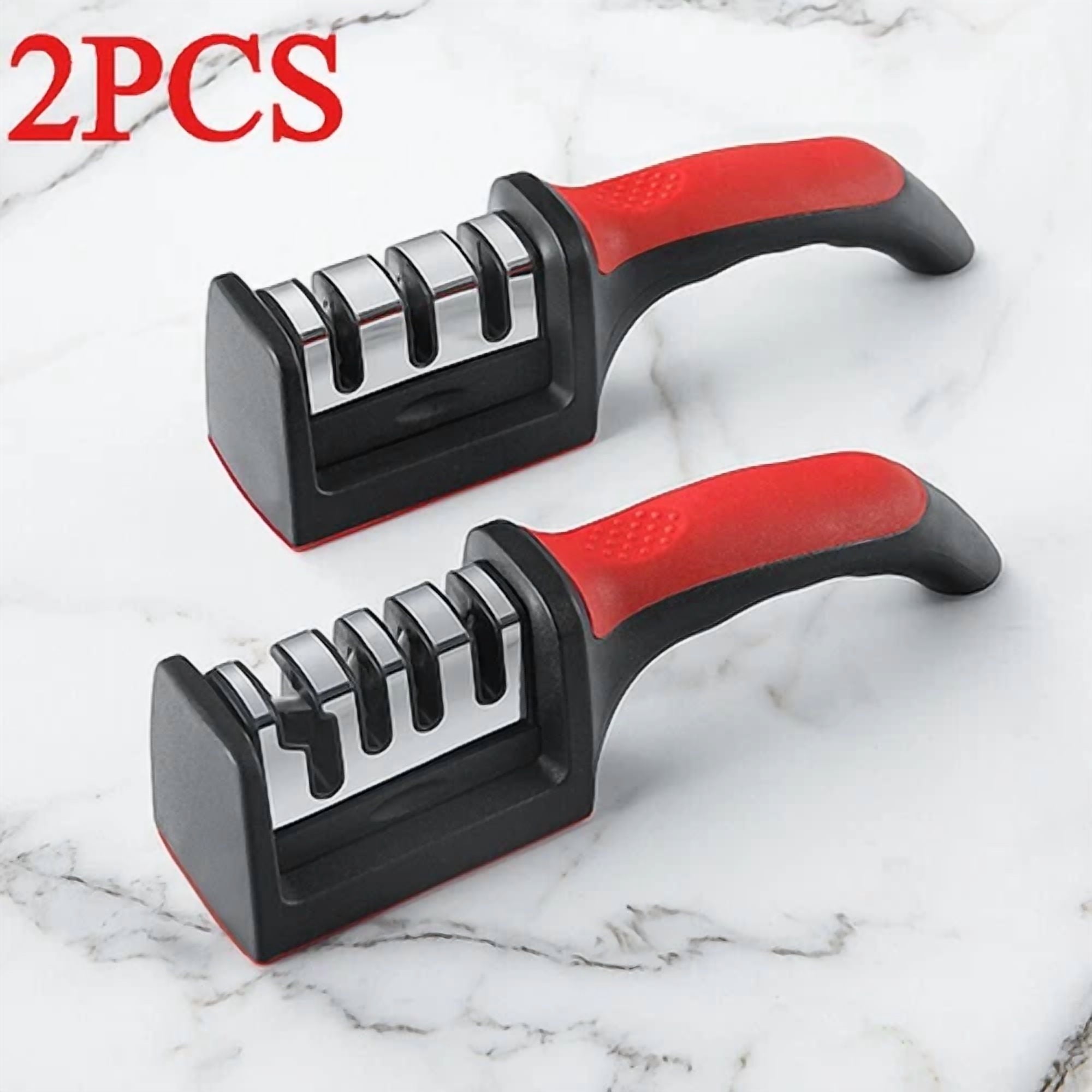 4 In1 Knife Sharpener 4-Stage Knife Sharpener For Ceramic &Steel Knives Scissors