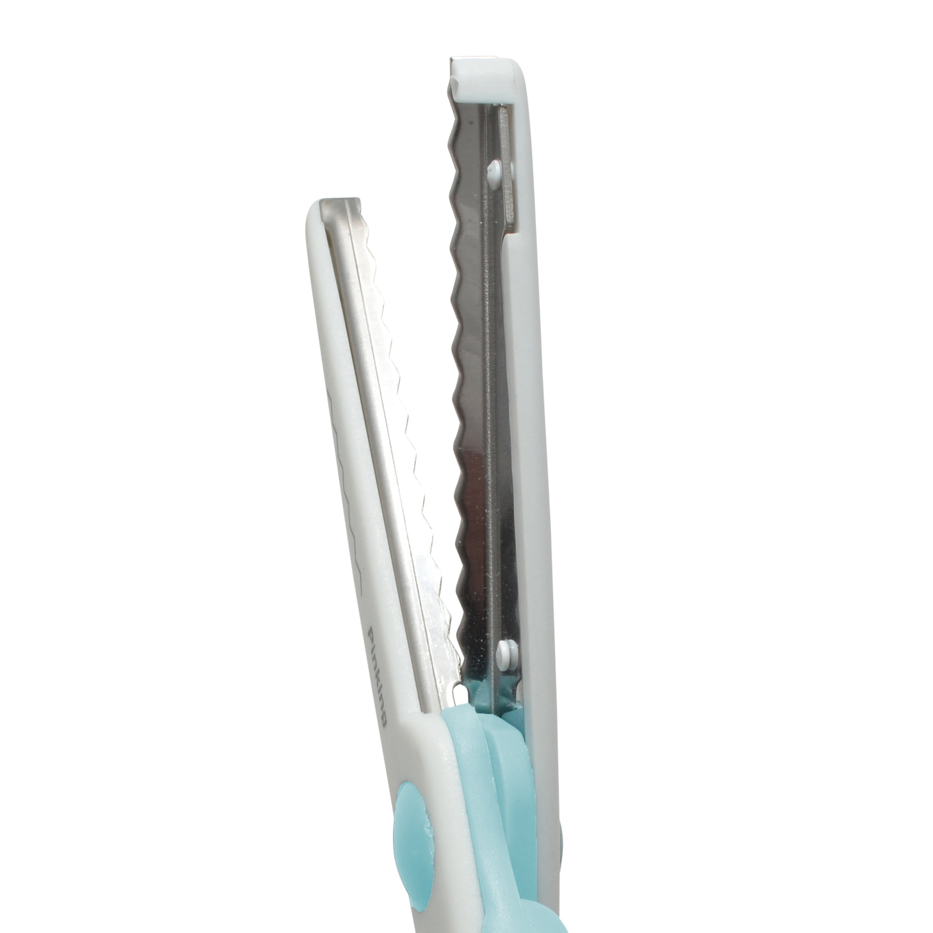 Westcott Crafting Scissors, Paper Edging, 6", Majestic/Pinking Patterns, for Craft, Blue/White, 2-Pack