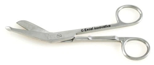 6Pcs Bandage Scissors 5.5" Angled Blade With Safety Probe & Pocket Clip