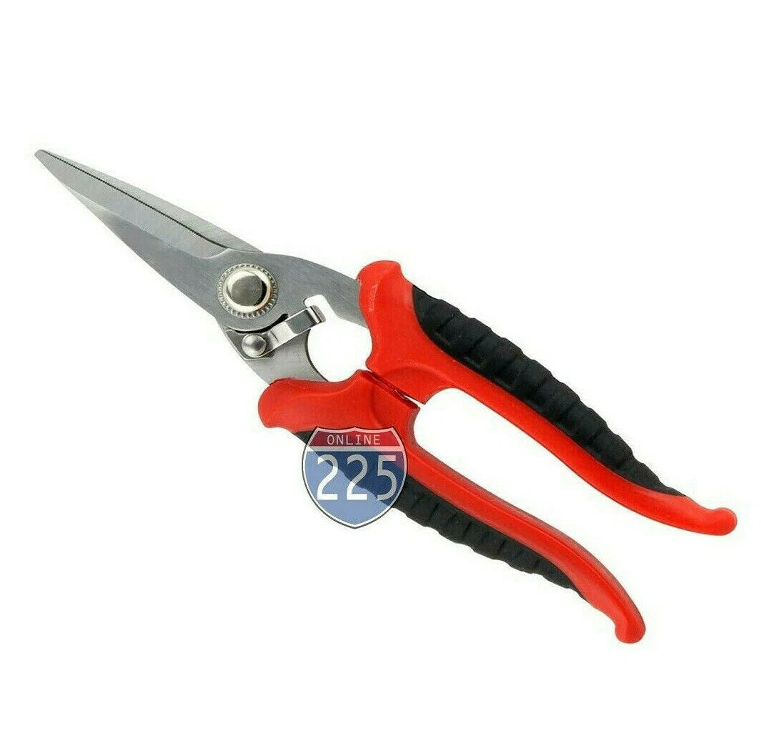 8" Pro Multi-Functional Stainless-Steel Shears One Serrated Blade