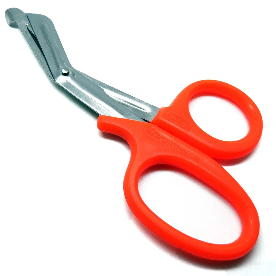 3 Pcs Orange Utility Scissors 7.25" Multi-Purpose Diy Ems Emt Shears Instruments