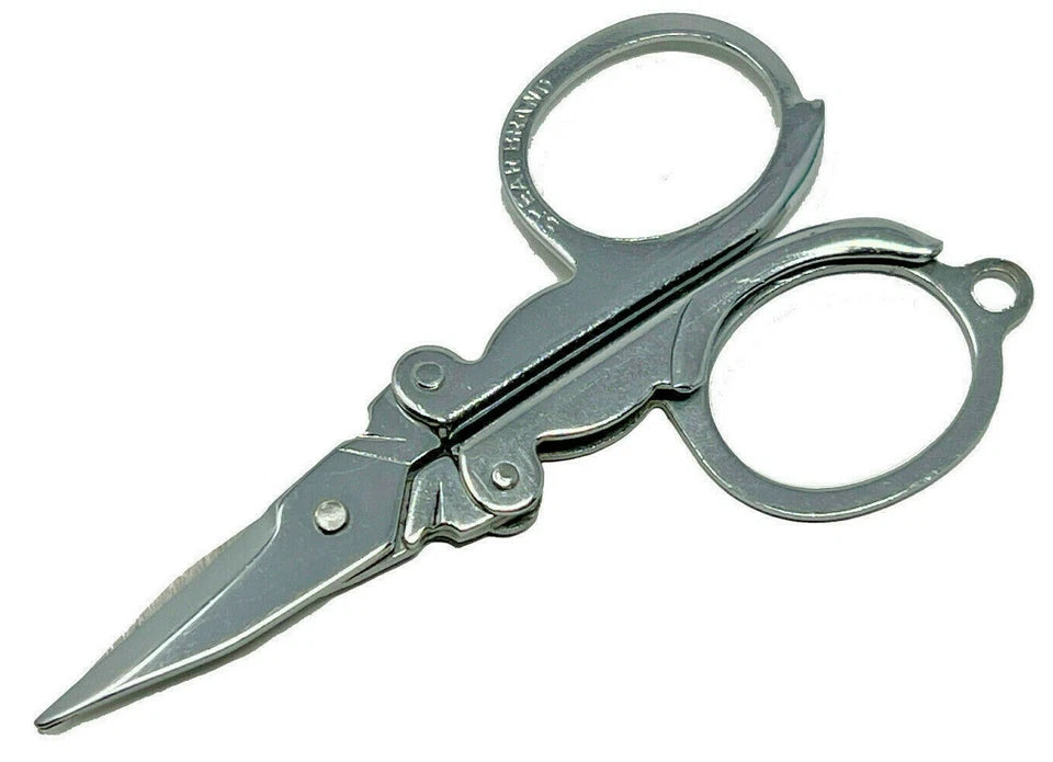 2-Pack Portable Folding Scissors - 3.5" - Metal Sharp Durable Travel Crafts Mini