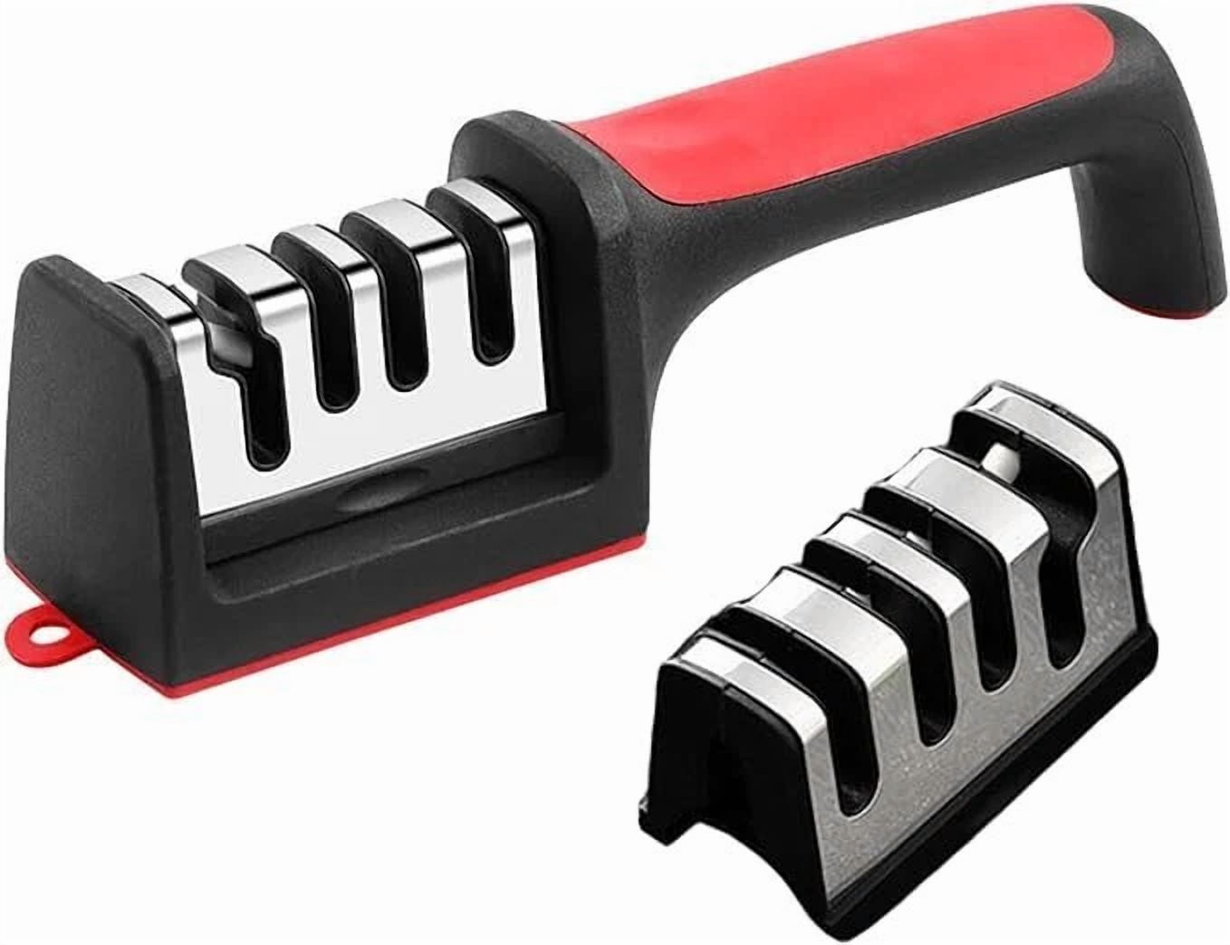 4 In1 Knife Sharpener 4-Stage Knife Sharpener For Ceramic &Steel Knives Scissors