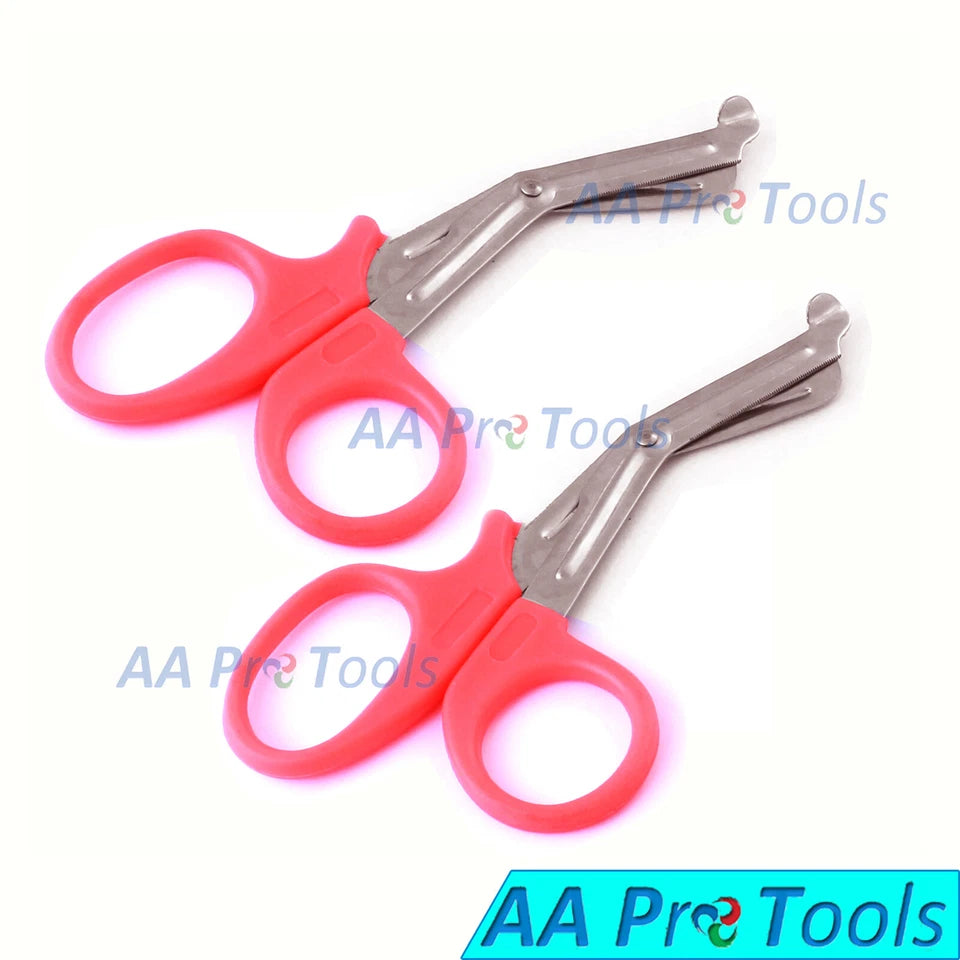 New 2 Pairs 7 1/2" Emt Bandage Scissors Trauma Shear 7.5" Pink Utility Shears