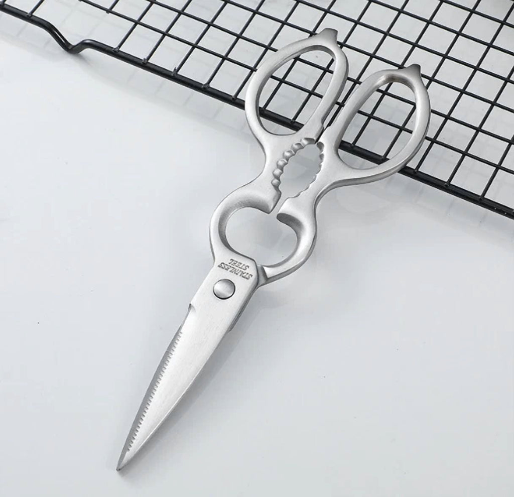 All Stainless Steel Multifunctional Gourd Shaped Scissors Kitchen Tool