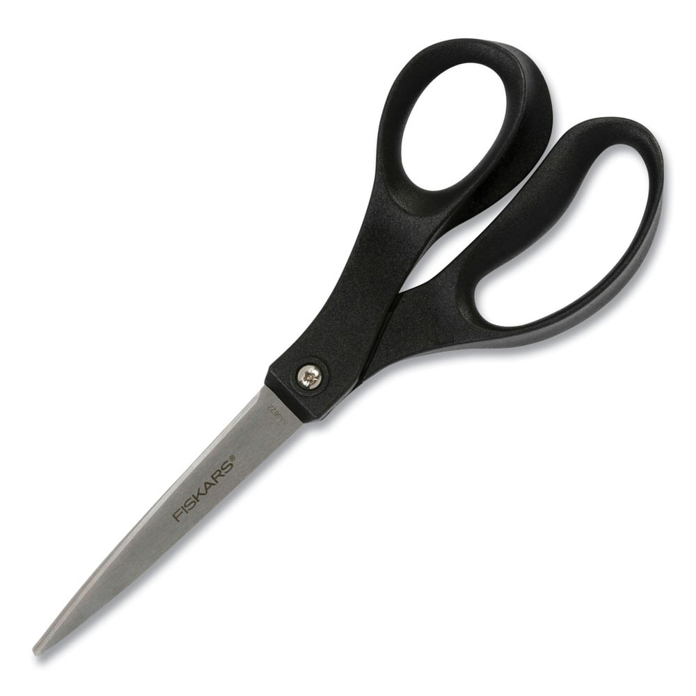 Fiskars 1067259 10 in. Long Straight Handle Scissors - Black