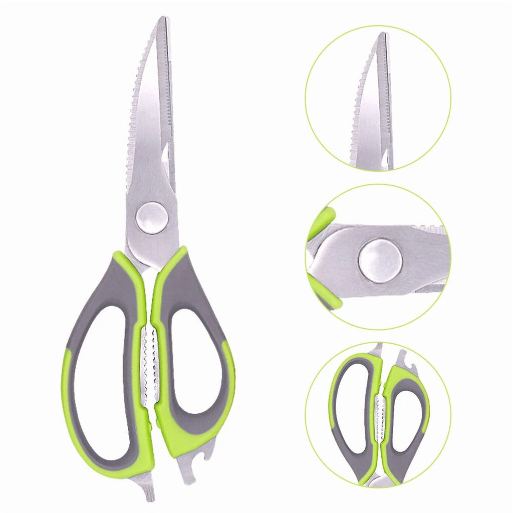 New Heavy Duty Kitchen House Hold Scissor Meat Chicken Fish Cutter Herbs Shears
