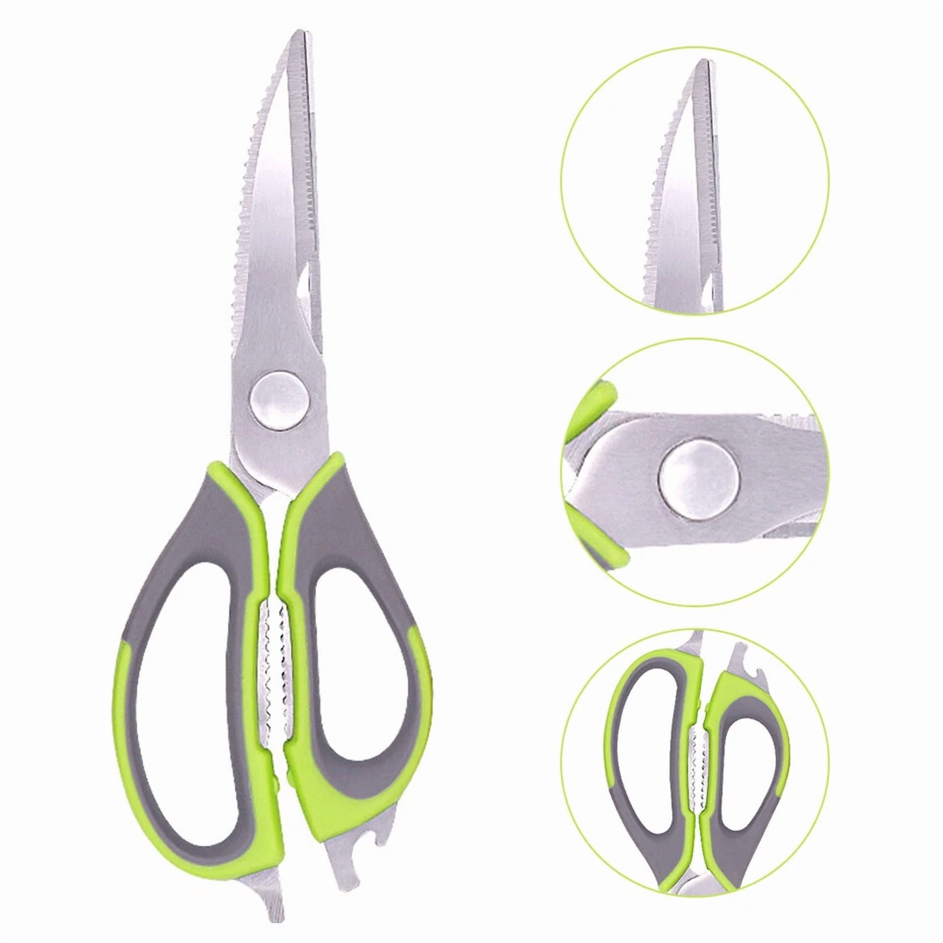 Stainless Steel Kitchen Shears Heavy Duty Scissors For Meat Fish Chicken Bones