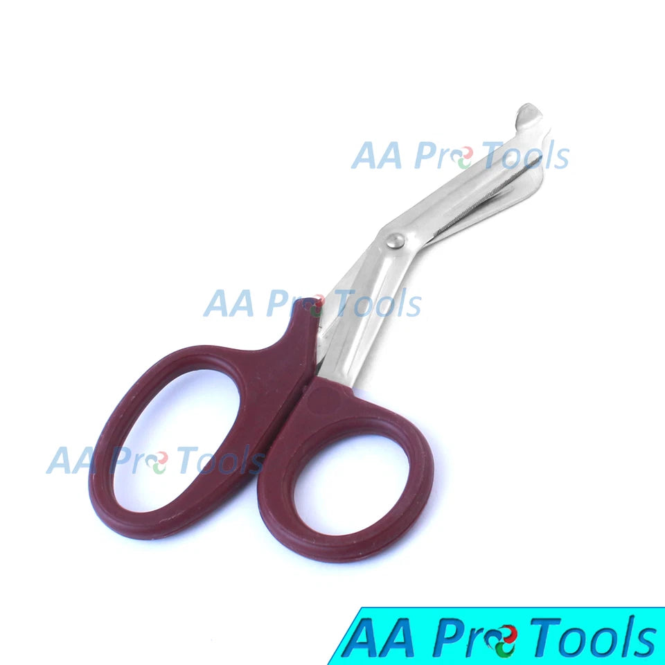 Maroon Utility Scissors 5.5" Multi-Purpose Diy Ems Emt Universal Shears Tools