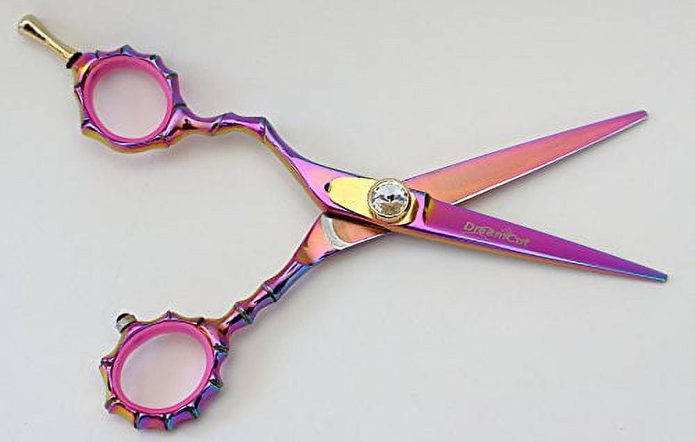 DreamCut Left Handed Professional Razor Scissors Titanium Coated 6