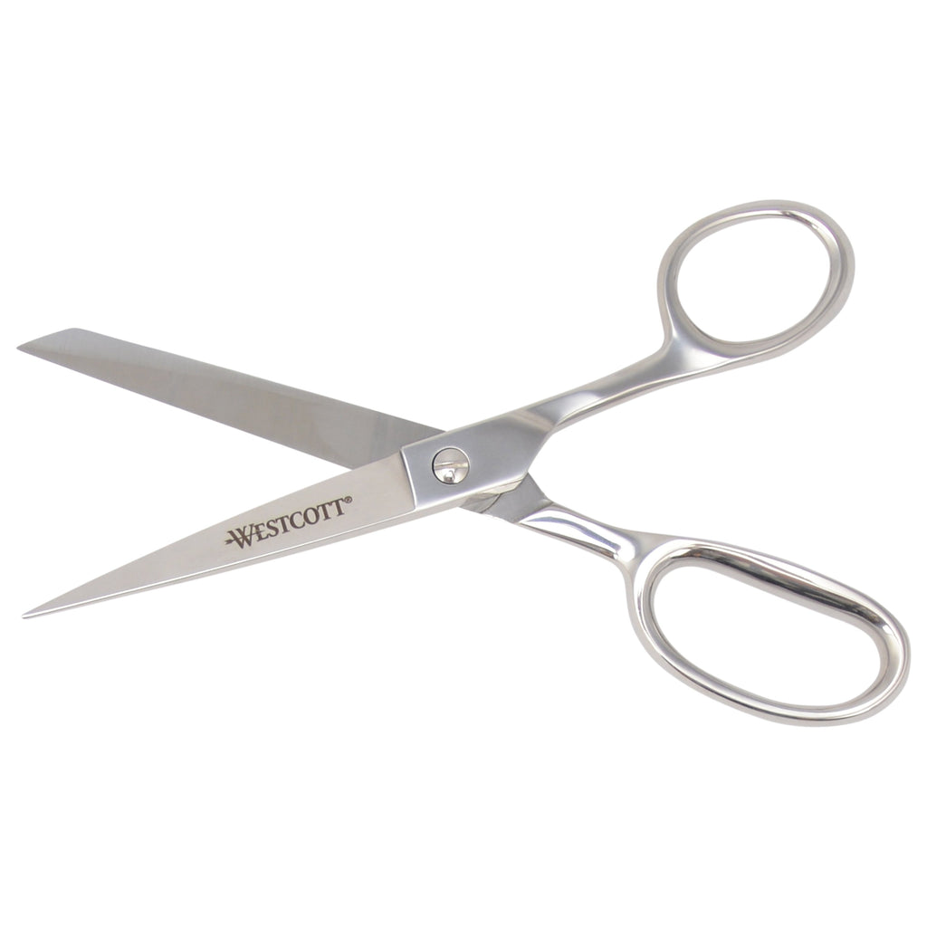 Westcott 8in Forged Classic Fabric and Paper Scissors, Heavy Duty, Knife-Edge for Sewing, Tailoring, General Arts and Crafts, Office