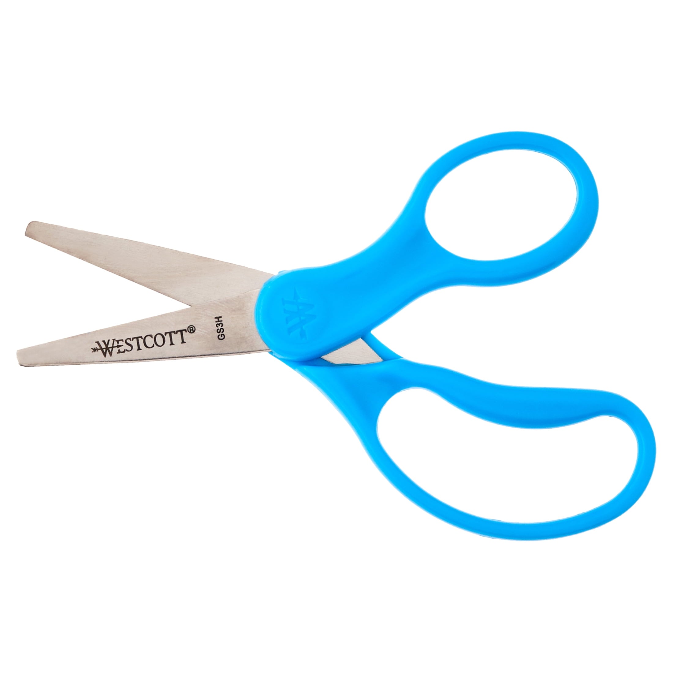 Westcott Kids Scissors, 5" Pointed, Assorted, 12/Pack, Preschool Educational Level.