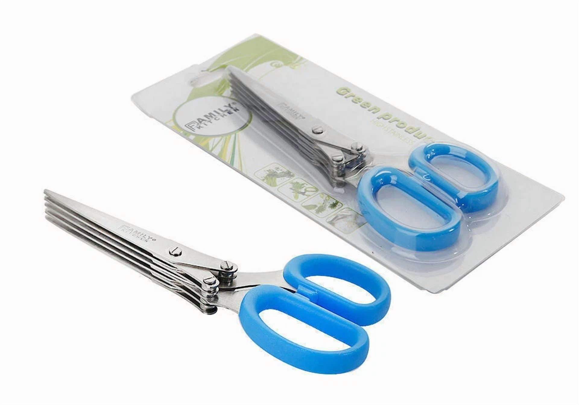 5 Blades Scissors Shear Spices Pasta Office Shredding Paper Slice For Kitchen Us