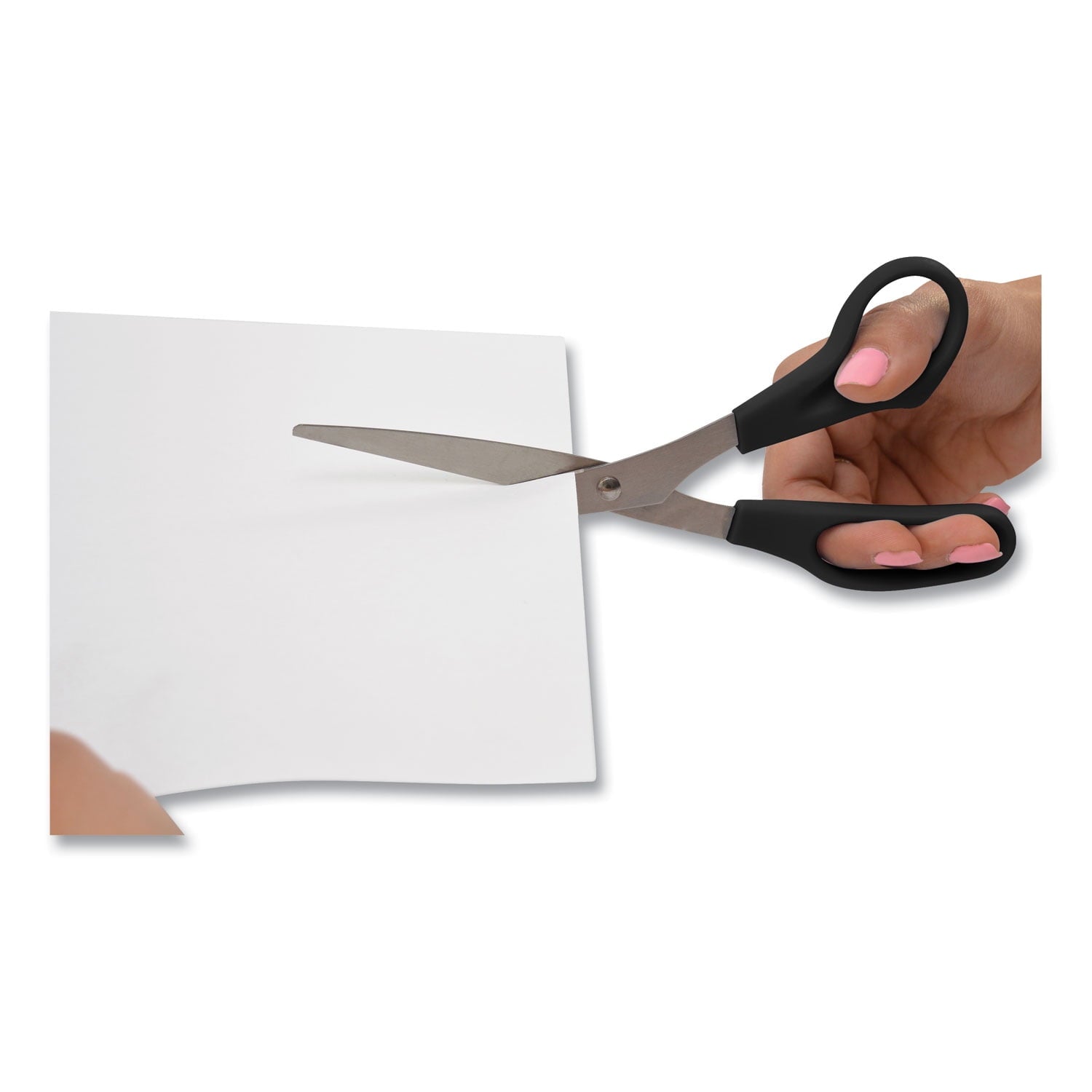 Acme E-Z Open Box Opener Stainless Steel Scissors, 8" Long, 3.25" Cut Length, Gray Offset Handle