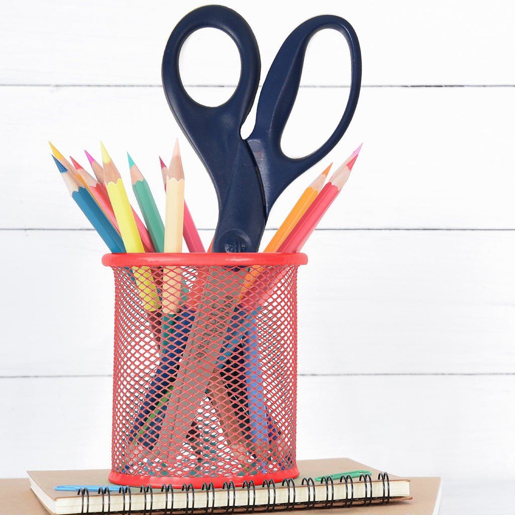 Westcott 8" Titanium Heavy-Duty Scissors Blunt Tip Navy 17509