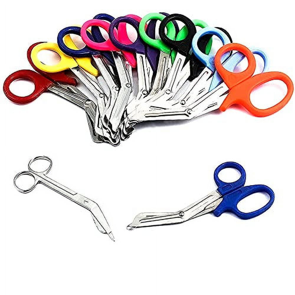 11 pcs Heavy Duty EMT Trauma Shears - Assorted Rainbow Colors, Ideal for EMS, Nurse, Medic, and Firefighter | Strong Enough to Cut A Penny in Half