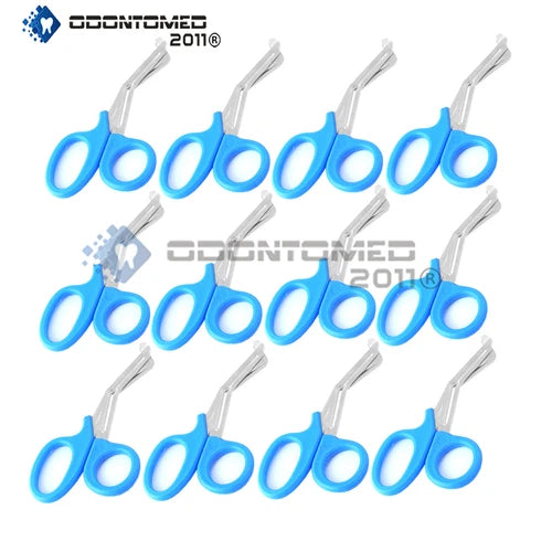 12 Emt Utility Scissors Shears 7.5" Sky Blue Colored