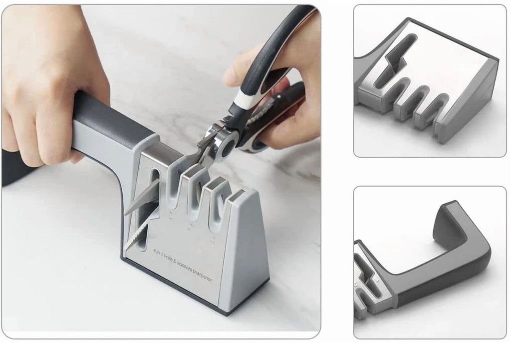 Knife Sharpener Professional System Scissors Tool Heavy Duty Diamond Tungsten