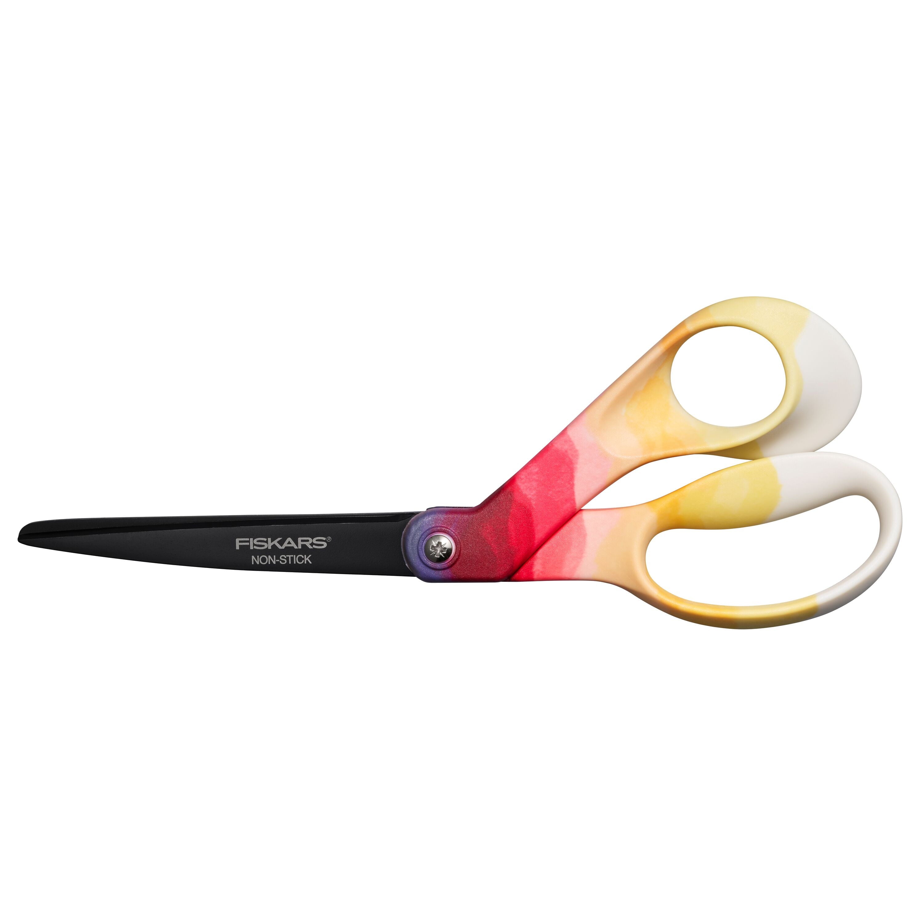 Fiskars Explore 8 inch Fashion Non-Stick Scissors, Daybreak, 1 Piece, Everyday Adult Scissors