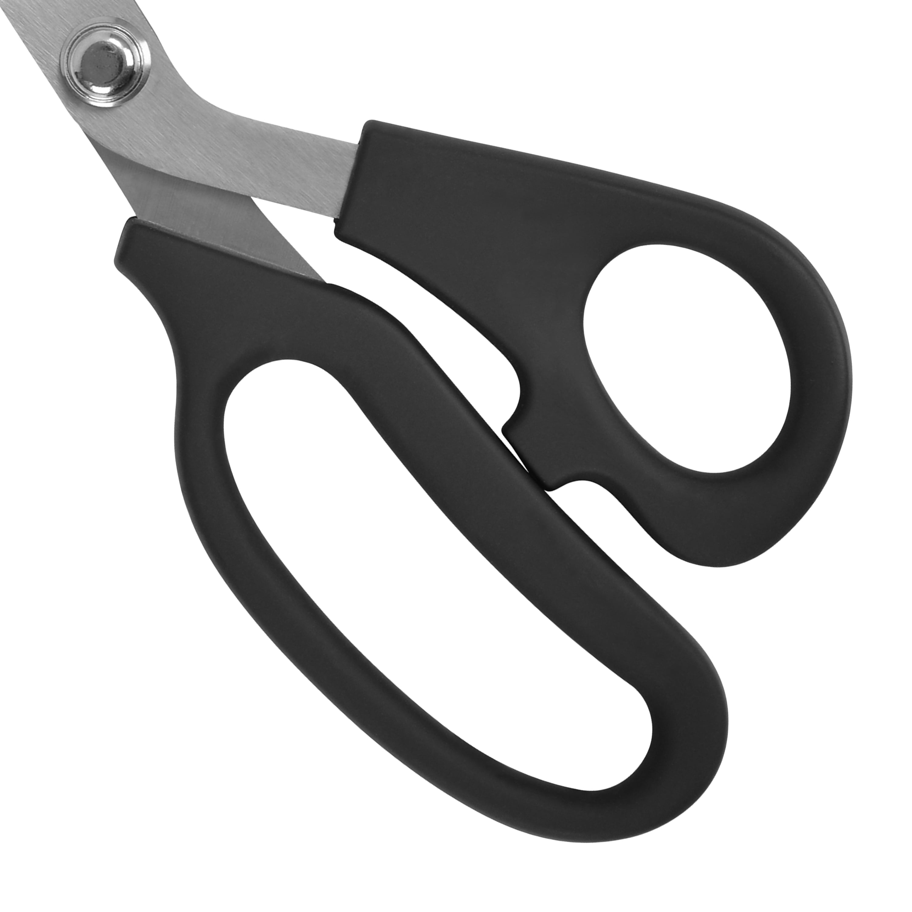 Westcott Multipurpose Scissors, All Purpose Plus, 9", Bent, Stainless Steel, for Office, Black, 1-Count