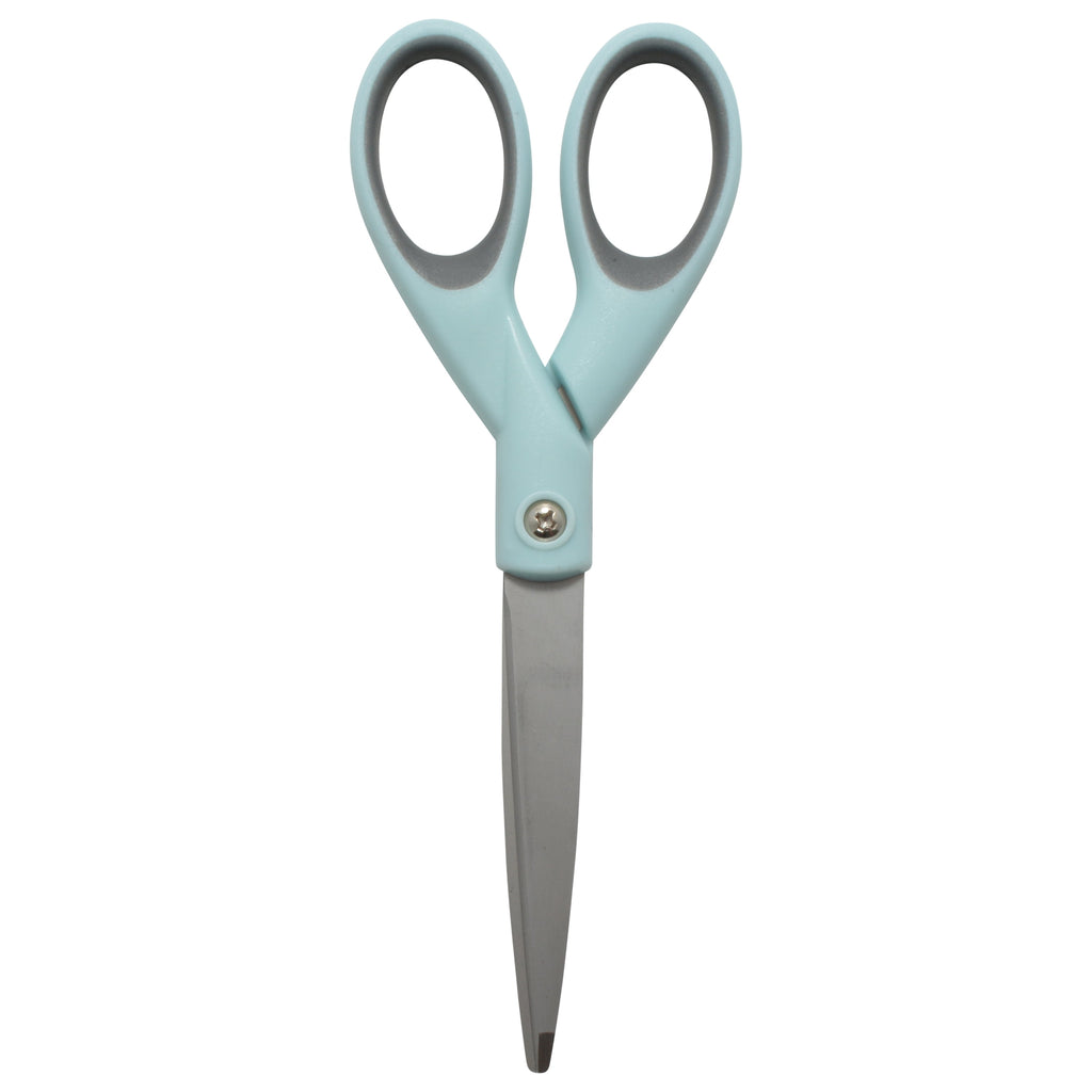 Westcott Sewing Scissors, Titanium, 7", Micro-tip, for Craft, Light Blue, 1-Count