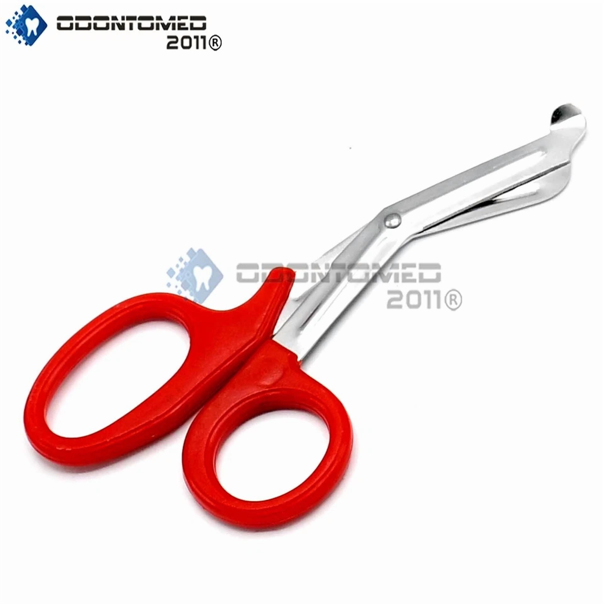 Red Utility Scissors 5.5" Multi-Purpose Diy Ems Emt Universal Shears
