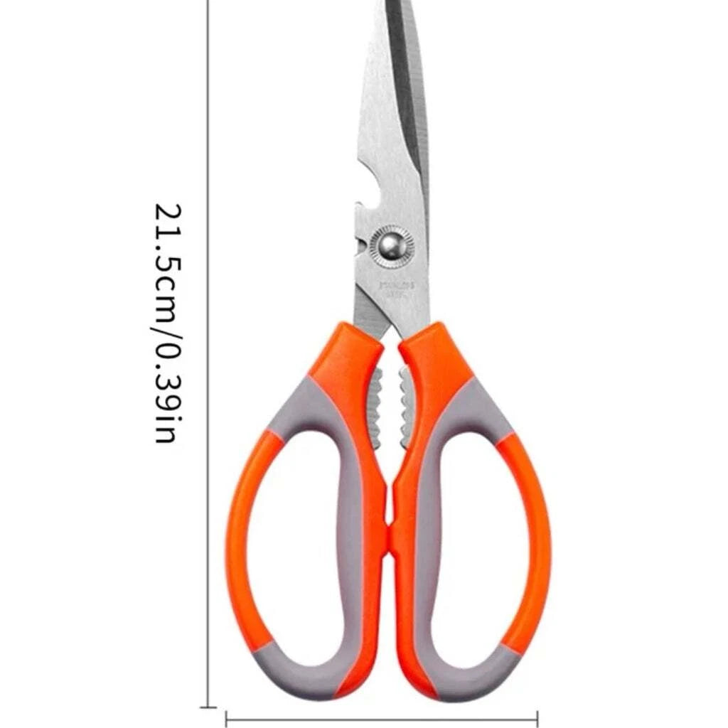 1Pc Multifunctional Scissors, Ultra Sharp Stainless Steel Kitchen Scissors