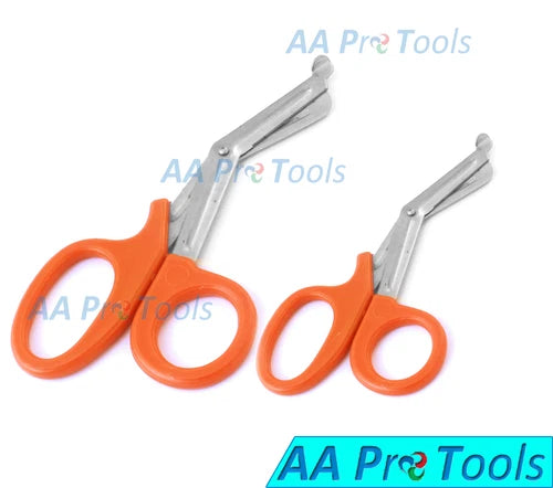 1St Aid Orange Utility Scissors 5.5" & 7.25" Multi-Purpose Diy Ems Universal