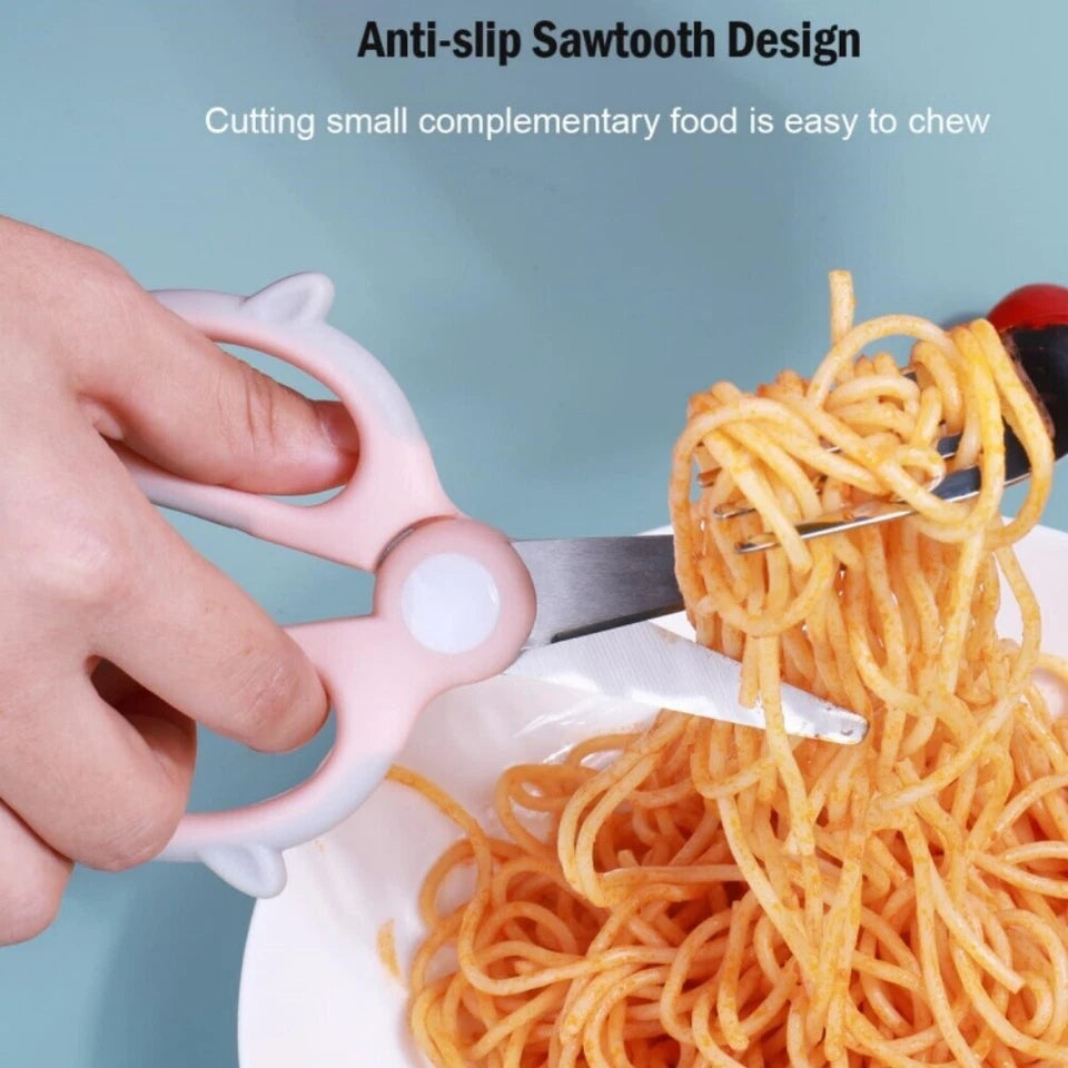 2Pcs Portable Baby Food Scissors With Safety Lock And Storage Case,Kicthen Shear