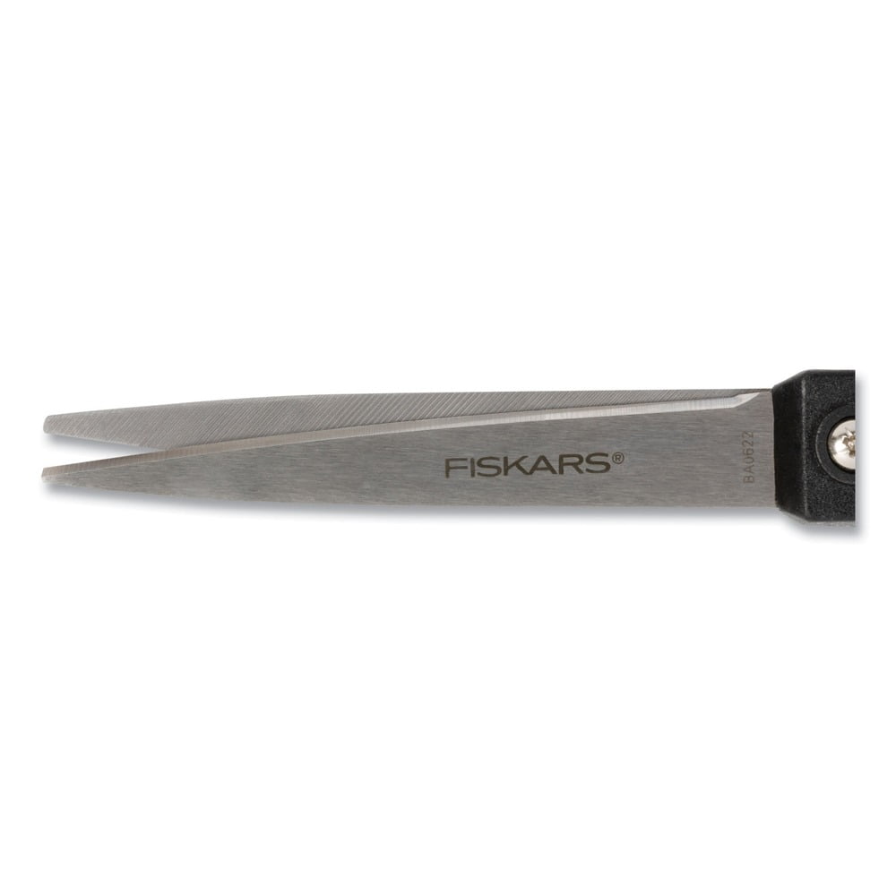 Fiskars 1067259 10 in. Long Straight Handle Scissors - Black