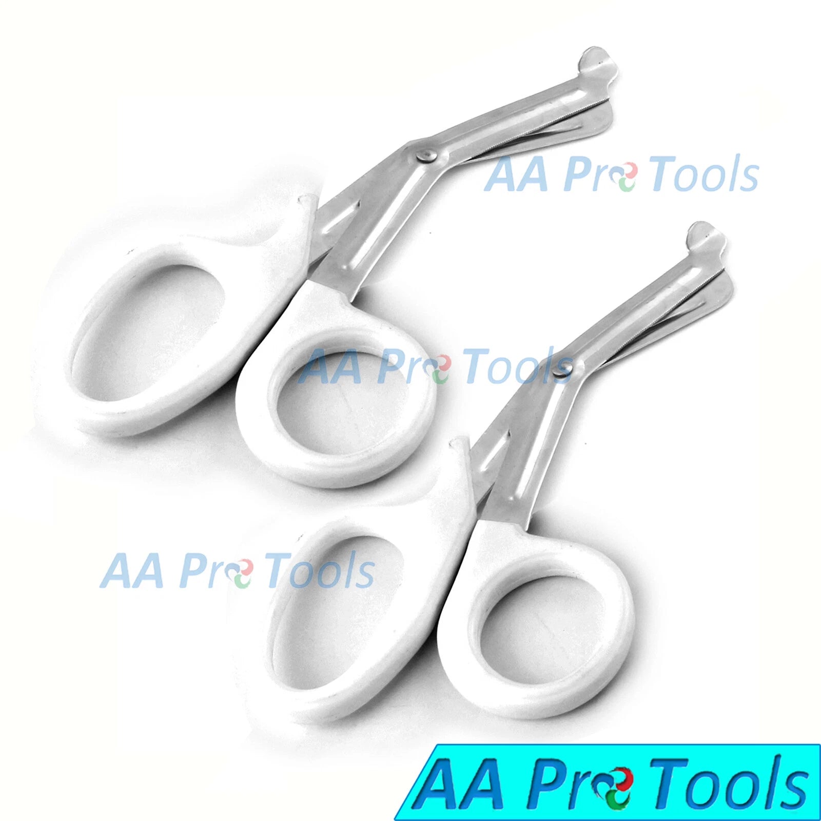 2 New Pairs 7 1/2" Emt Bandage Scissors Trauma Shear 7.5" White Utility Shears