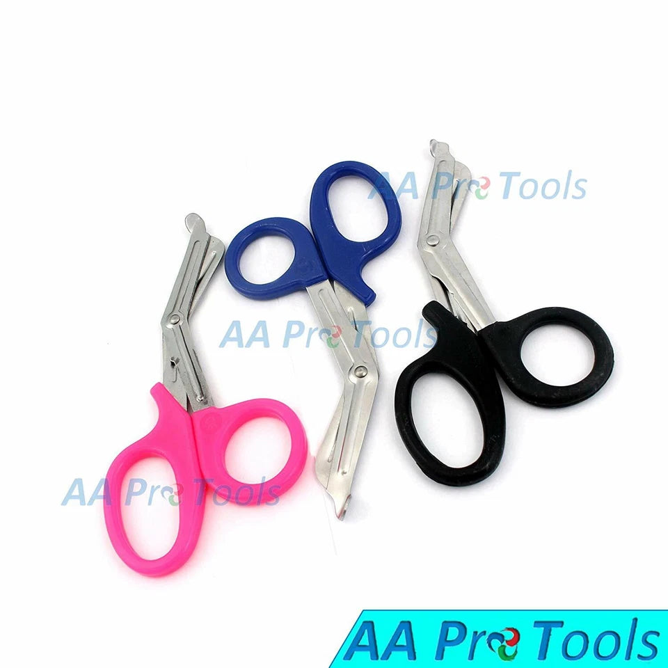 (Pink, Green, Sky-Blue) 3 Pcs Paramedic Utility Bandage Trauma (Pink Blue Black)