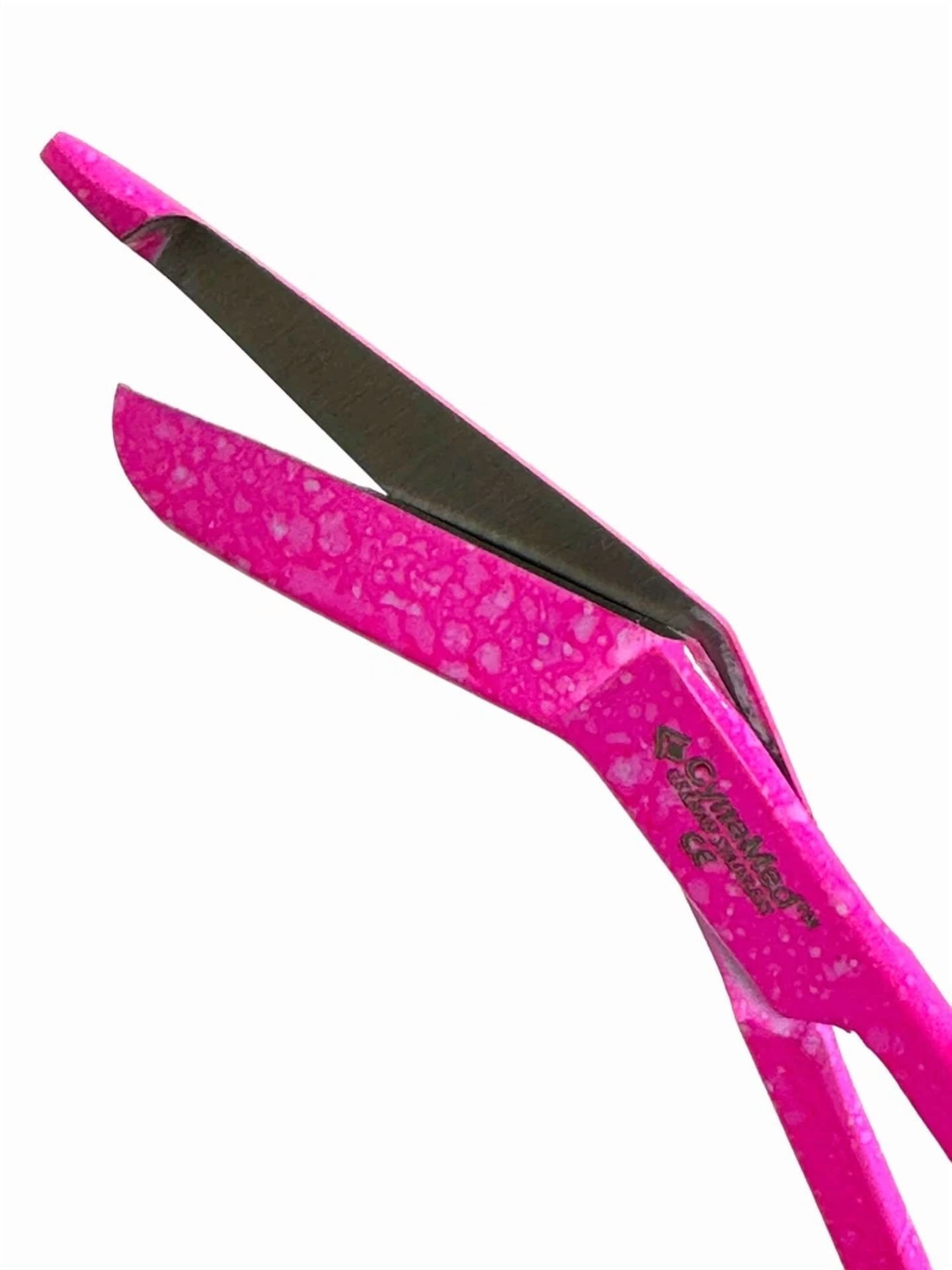 Fyna -2 Pack Lister Bandage Scissors 5.5" Angled Blades Pink - Gauze And Bandage Cut