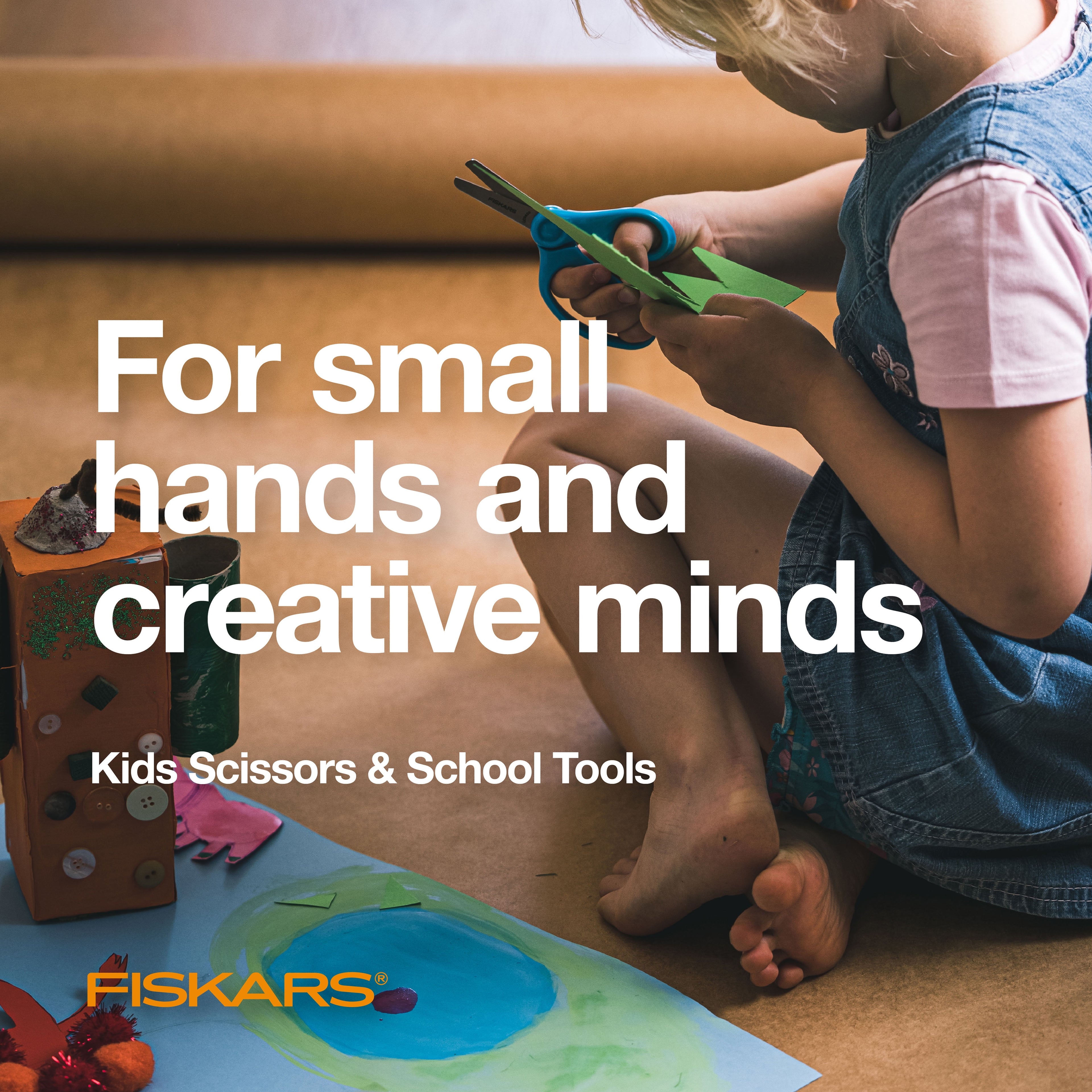 Fiskars 5" Pointed Kids Scissor Ages 4-7, Rainbow