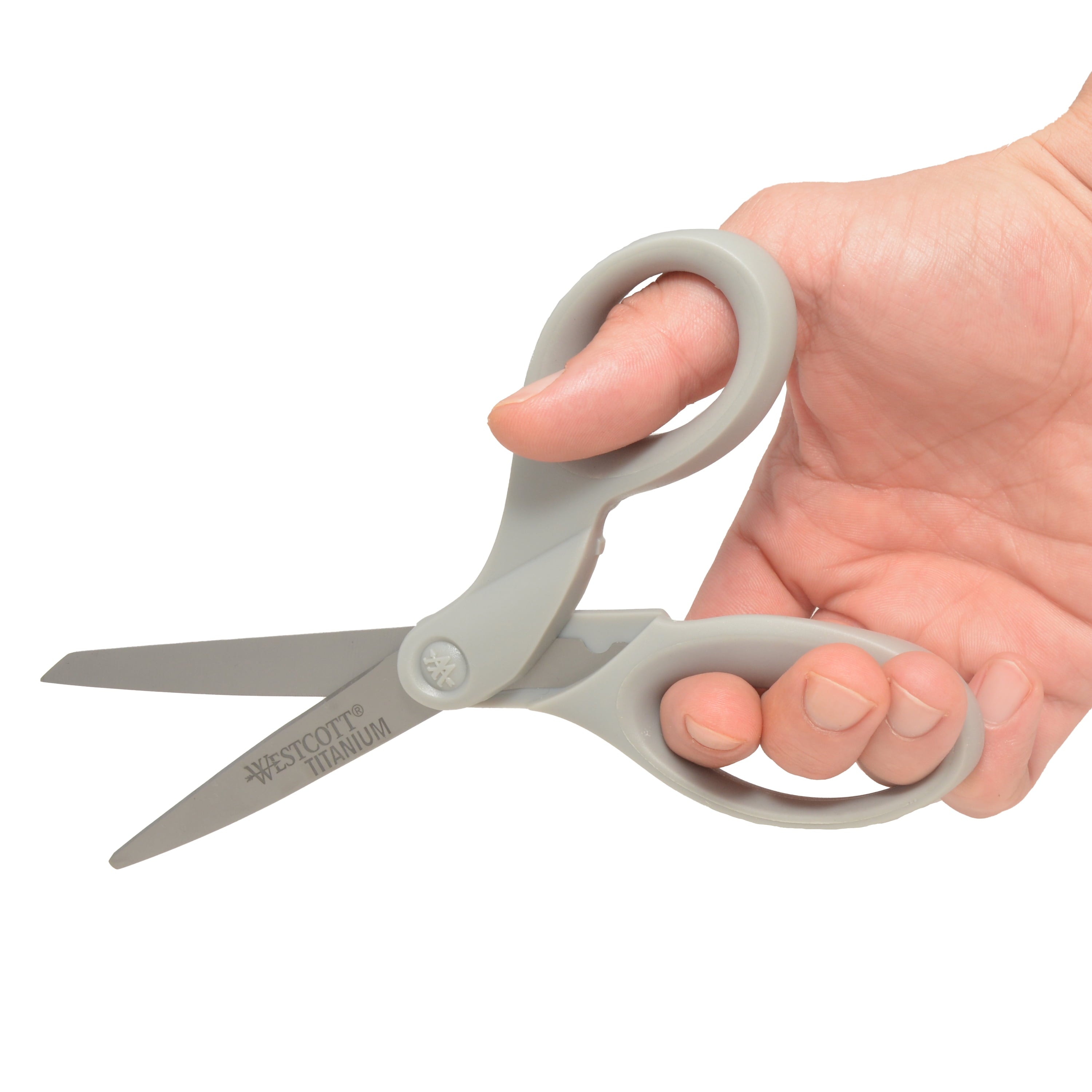 Westcott 8" Titanium Bonded Hard Handle Scissors, Assorted Colors, 3pk (00512)