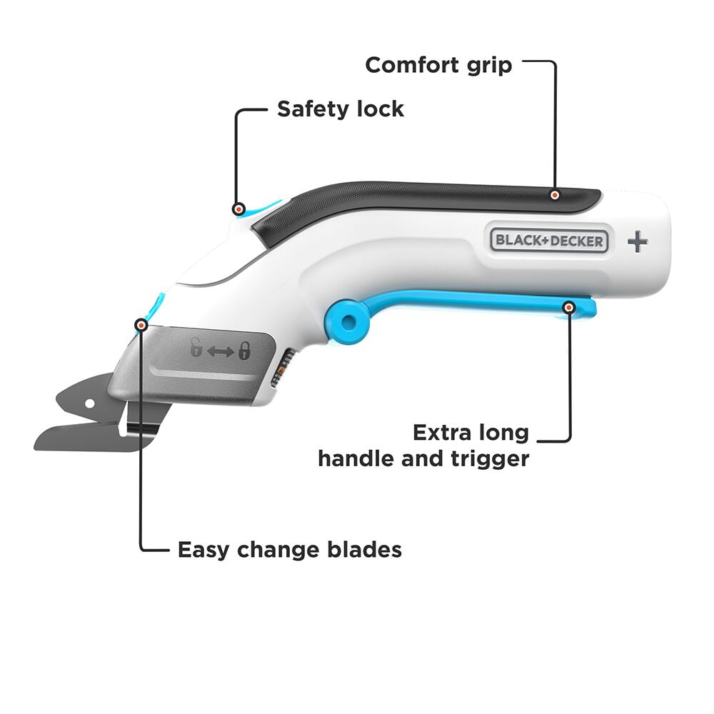 BLACK+DECKER 4V Crafting Scissors (BCSC115FF)