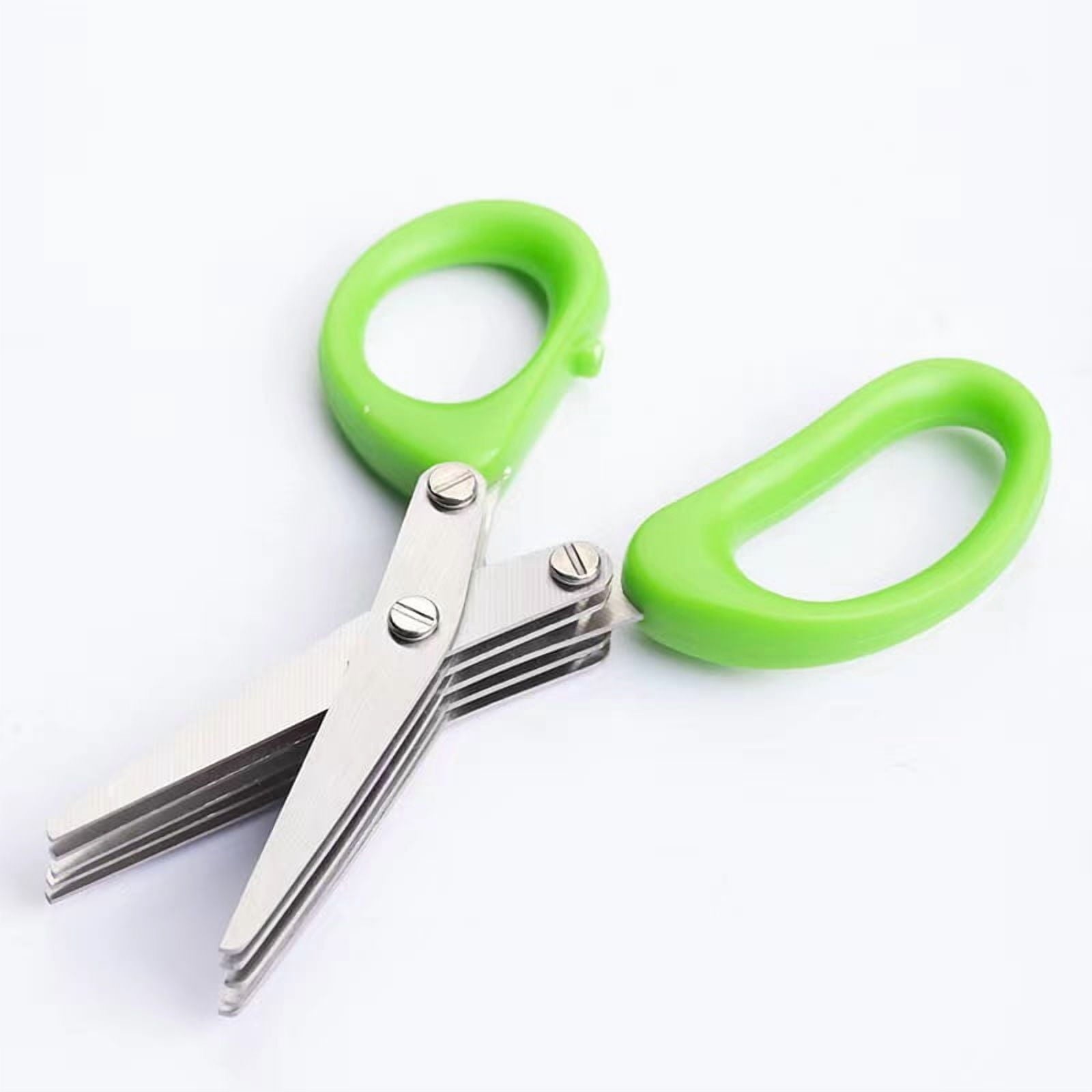 2Pcs Herb Scissors Set With 5 Blades Multipurpose Kitchen Chopping Shear