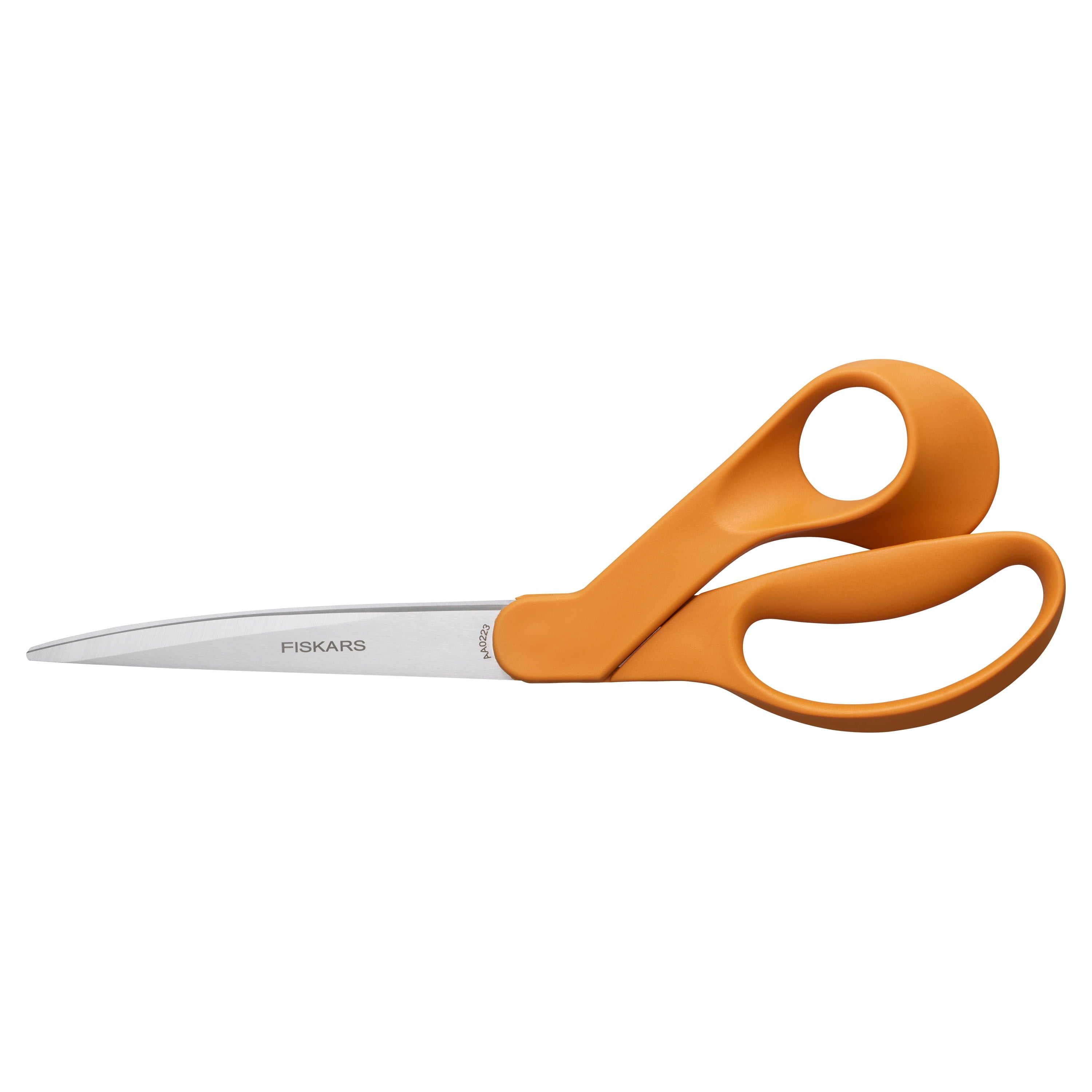 Fiskars Dressmaker Shears, 9", Pointed, All-Purpose Fabric Cutting, Orange