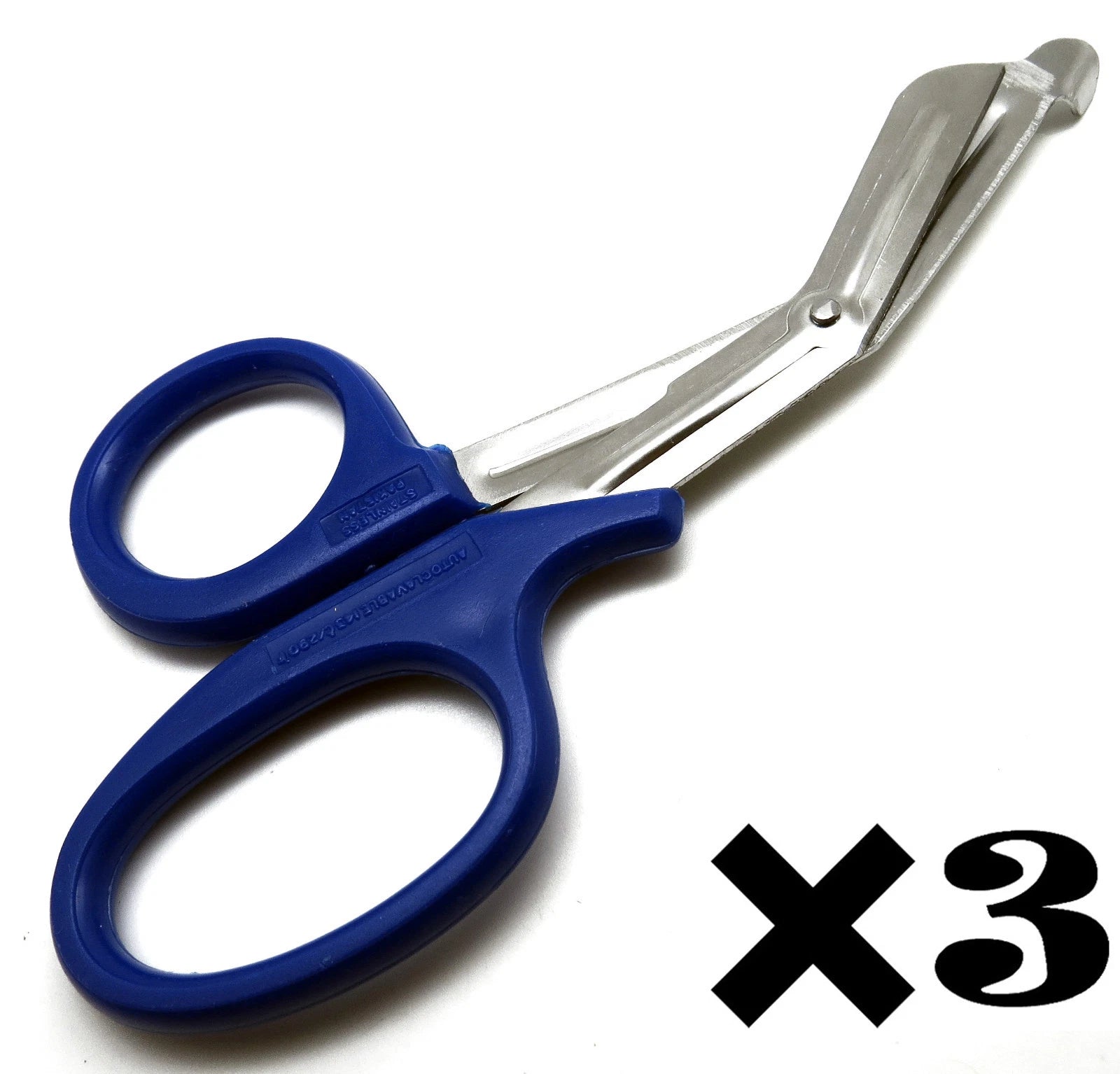 3 Pcs New Blue Utility Scissors 7.25" Multi-Purpose Diy Ems Emt Shears Tools