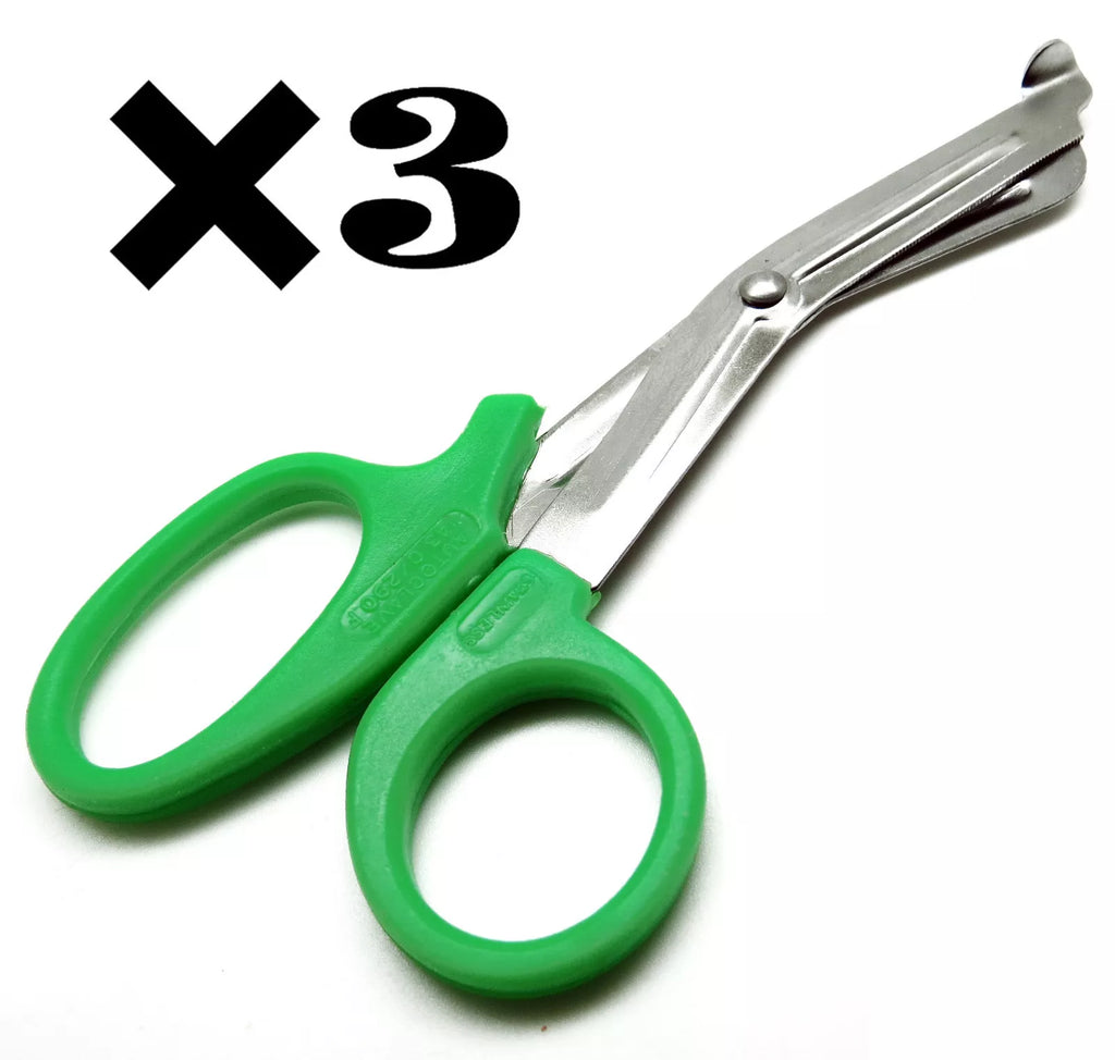 3 Pcs New Green Utility Scissors 5.5" Multi-Purpose Diy Ems Emt Shears Tools