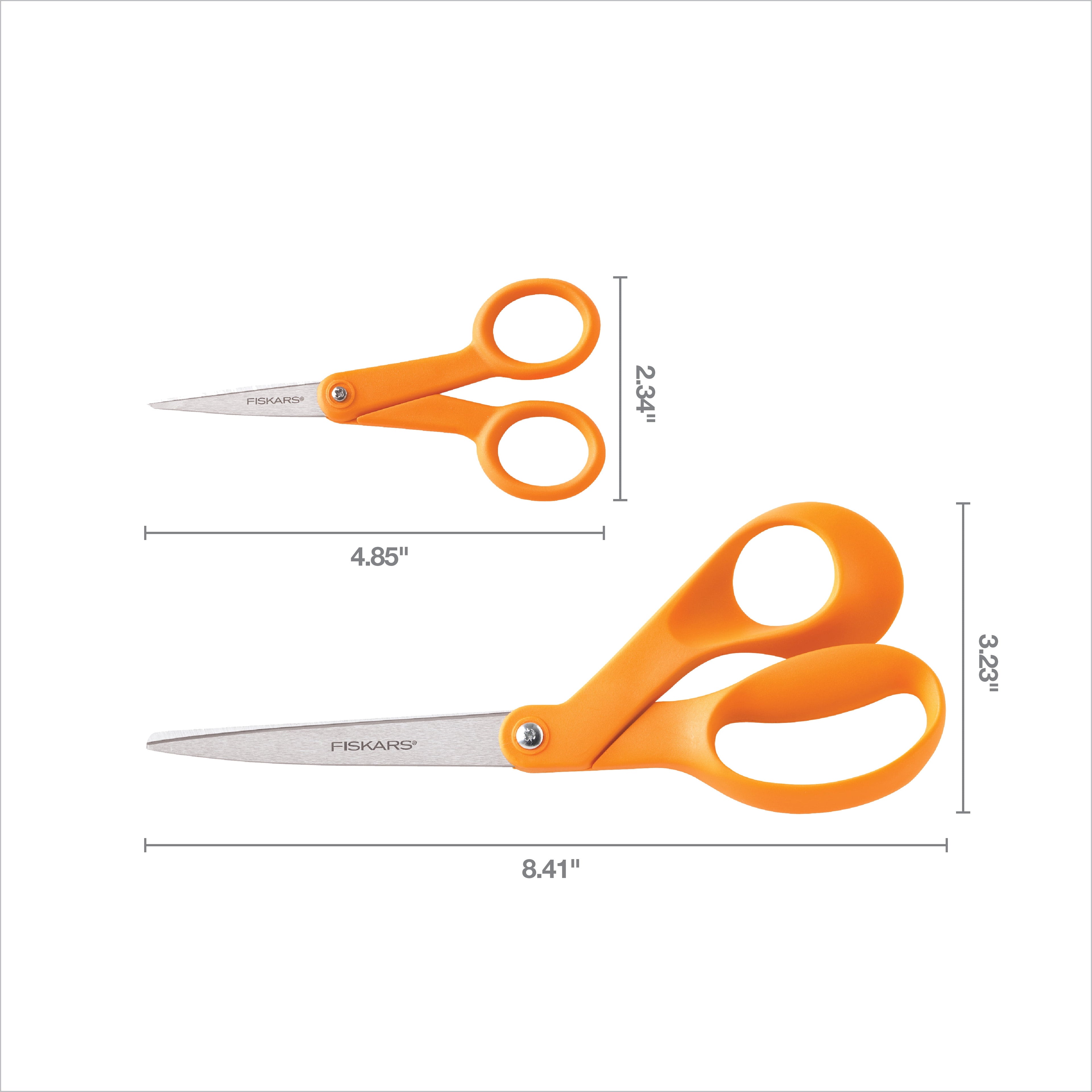Fiskars Crafting Scissors 2-Piece Set: 8-inch and 5-inch Microtip Scissors