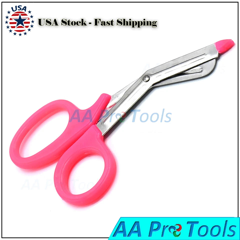 Tuff Cut Utility Bandage Scissors Plaster Shears First Aid Student Scissors Pink