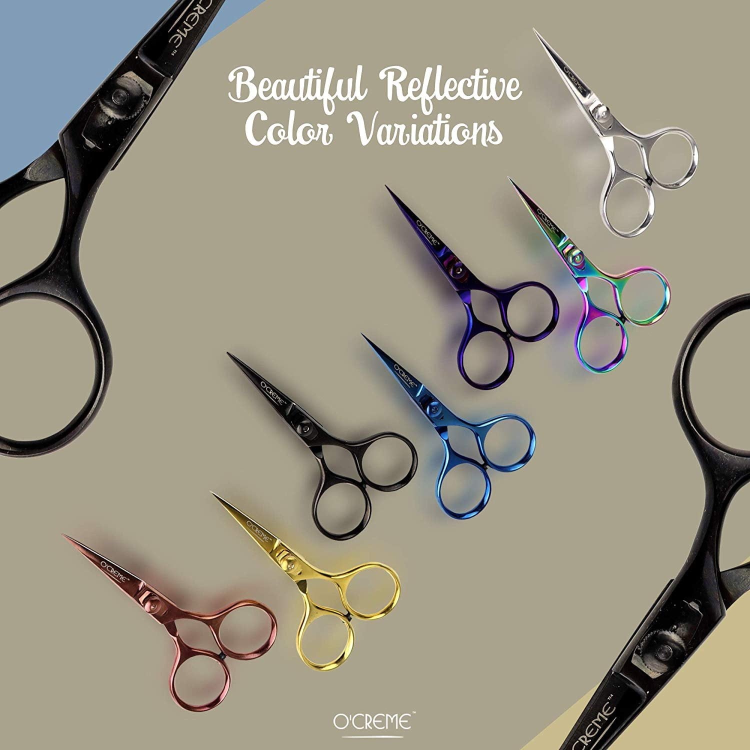 O'Creme Super Sharp Chef Scissors All Stainless Steel Snips Garnishing Tool Purple