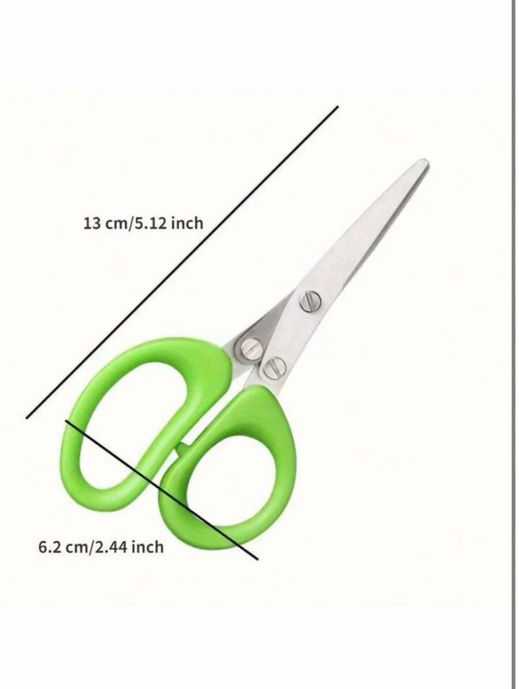 5-Layer Multi-Functional Stainless Steel Kitchen Scissors Pepper Herb Scissors